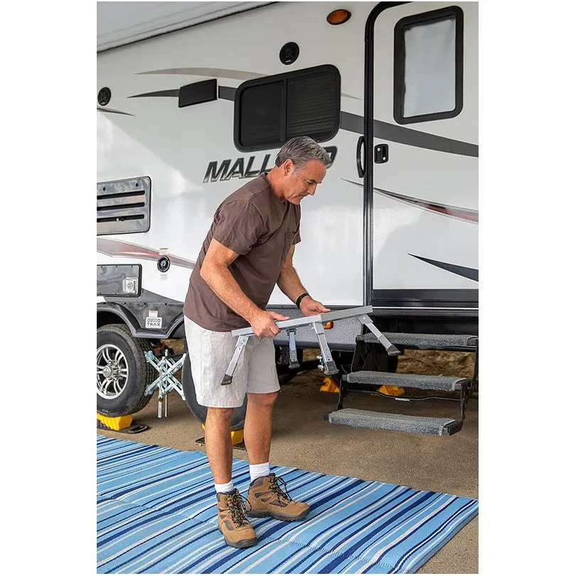 Step Stool, Alum Platform -Adj